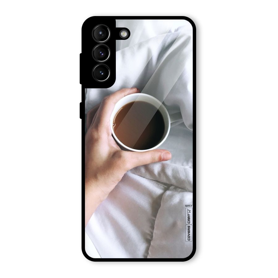 Morning Mocha Glass Back Case for Galaxy S21 Plus