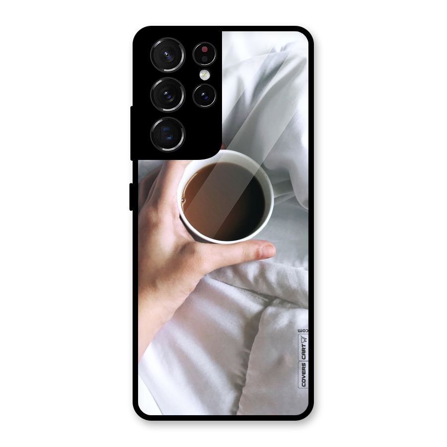 Morning Mocha Glass Back Case for Galaxy S21 Ultra 5G