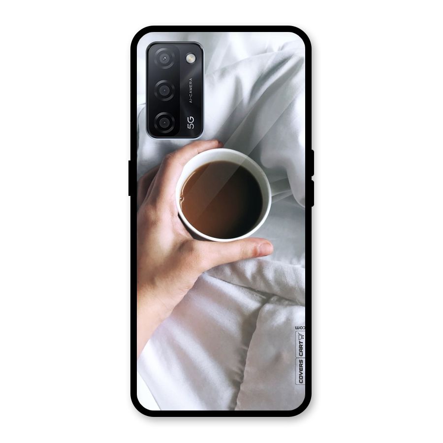 Morning Mocha Glass Back Case for Oppo A53s 5G