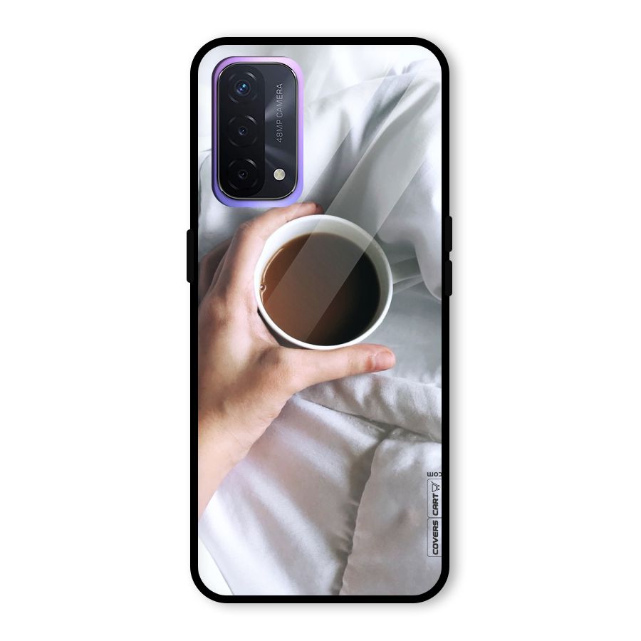 Morning Mocha Glass Back Case for Oppo A74 5G