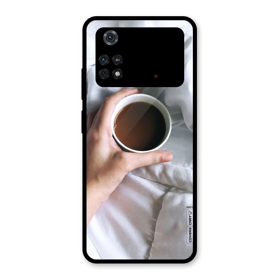 Morning Mocha Glass Back Case for Poco M4 Pro 4G