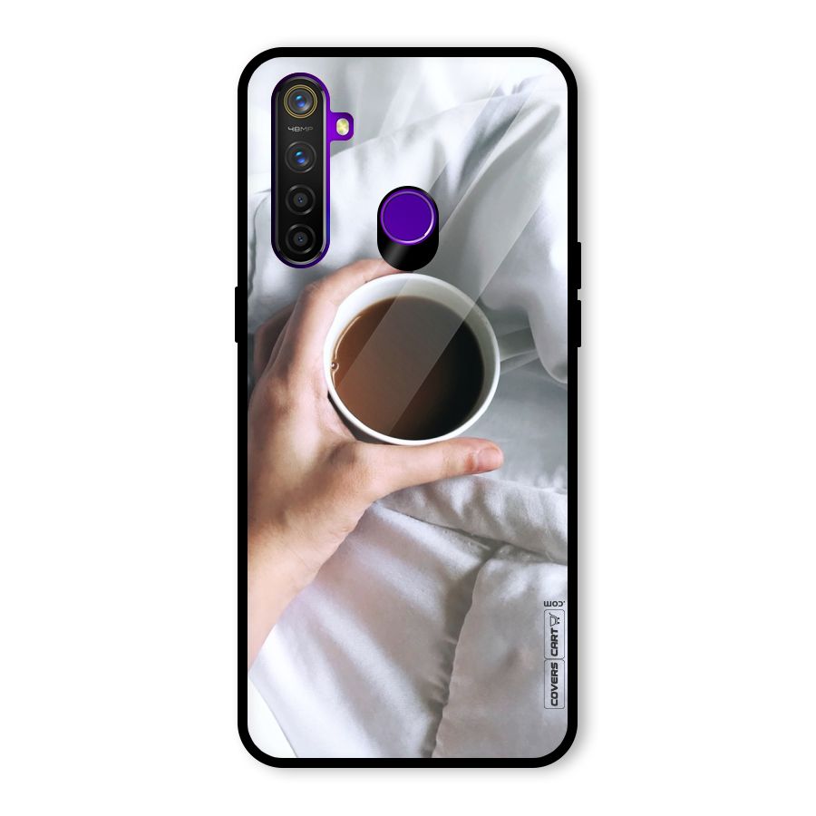 Morning Mocha Glass Back Case for Realme 5 Pro