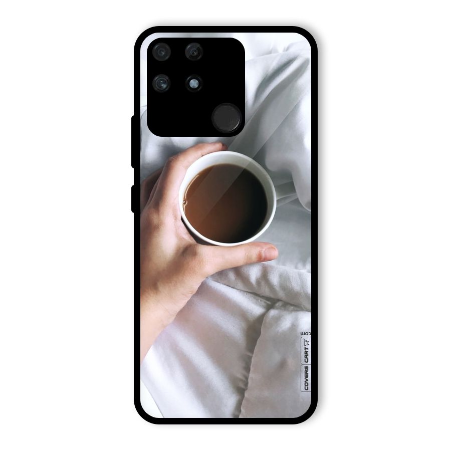 Morning Mocha Glass Back Case for Realme Narzo 50A