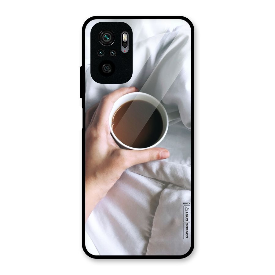 Morning Mocha Glass Back Case for Redmi Note 10S