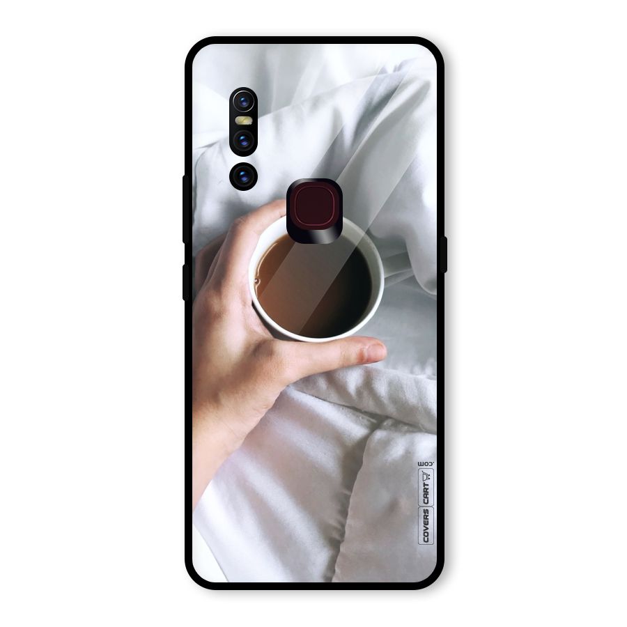 Morning Mocha Glass Back Case for Vivo V15
