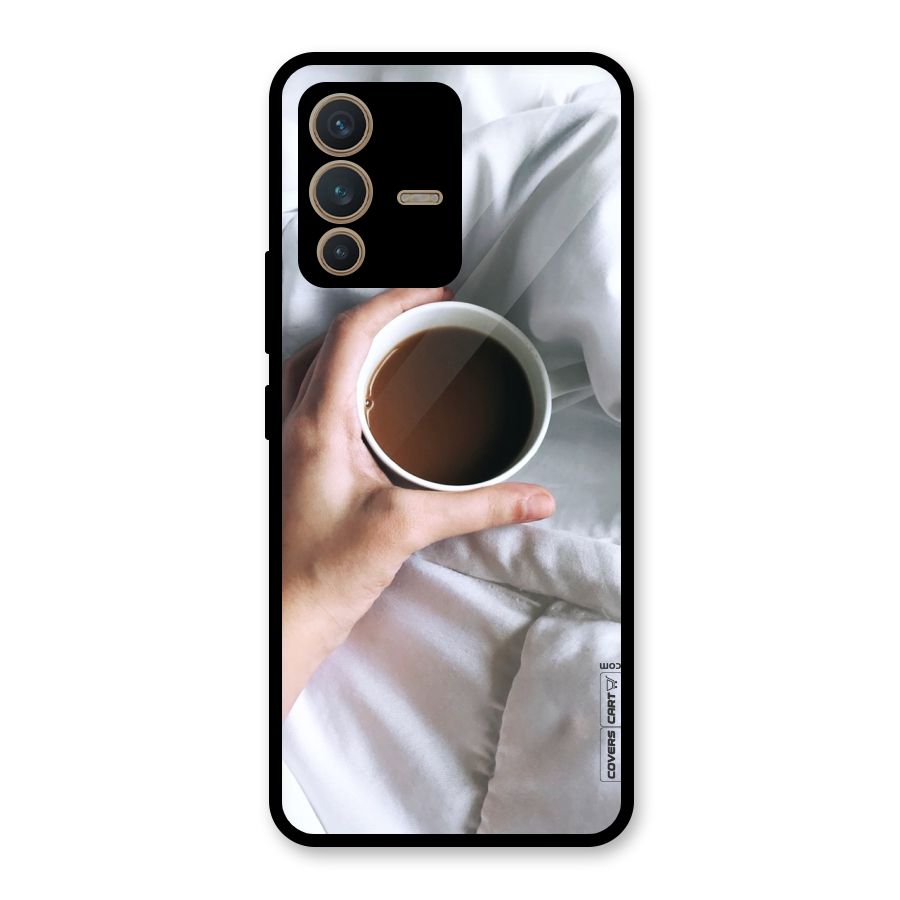 Morning Mocha Glass Back Case for Vivo V23 5G