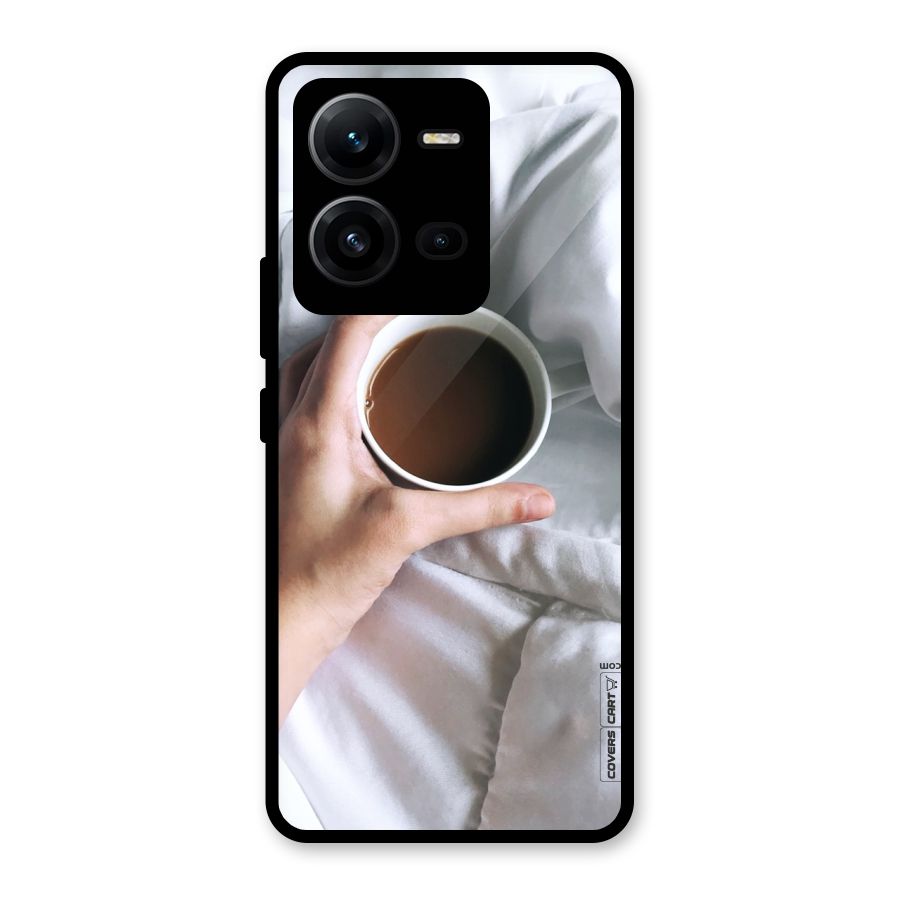 Morning Mocha Glass Back Case for Vivo V25