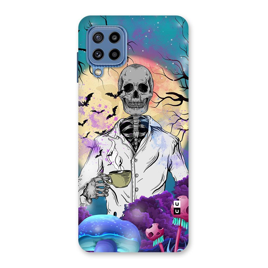 Morning Tea Skull Back Case for Galaxy M32