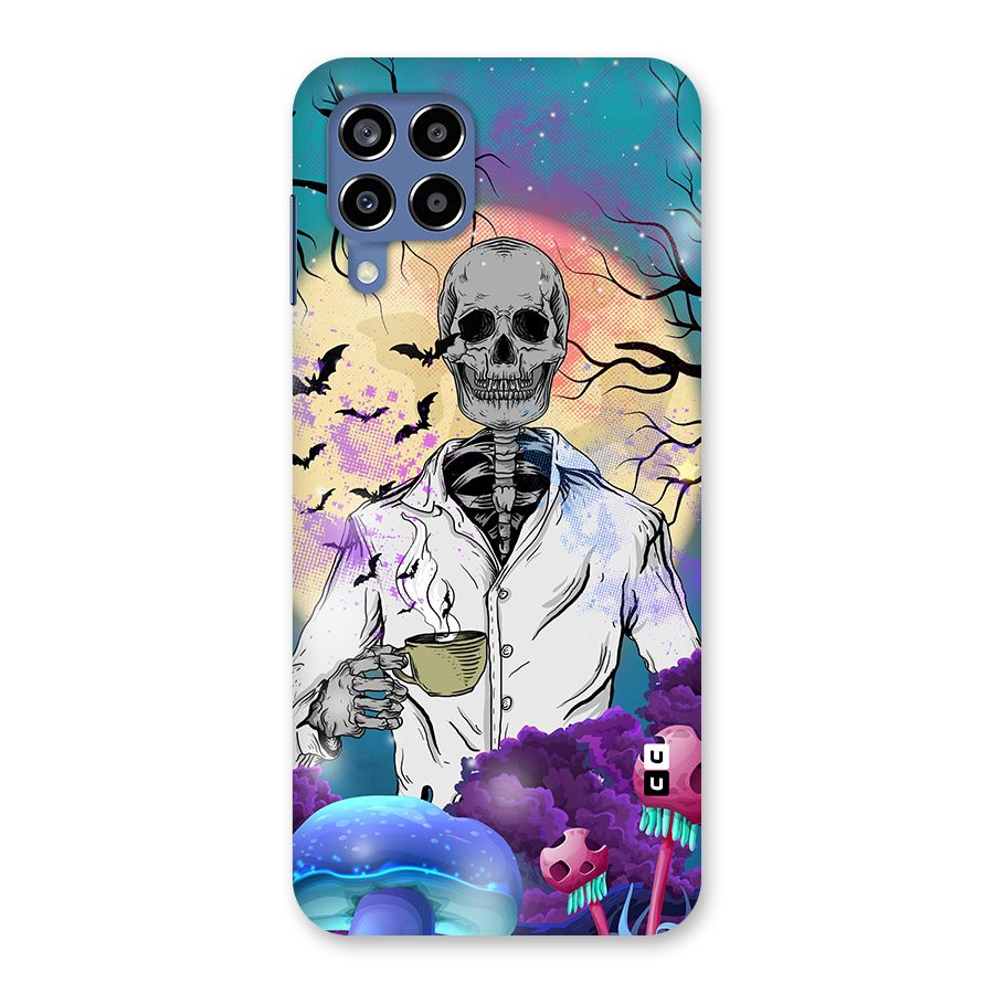 Morning Tea Skull Back Case for Galaxy M53 5G