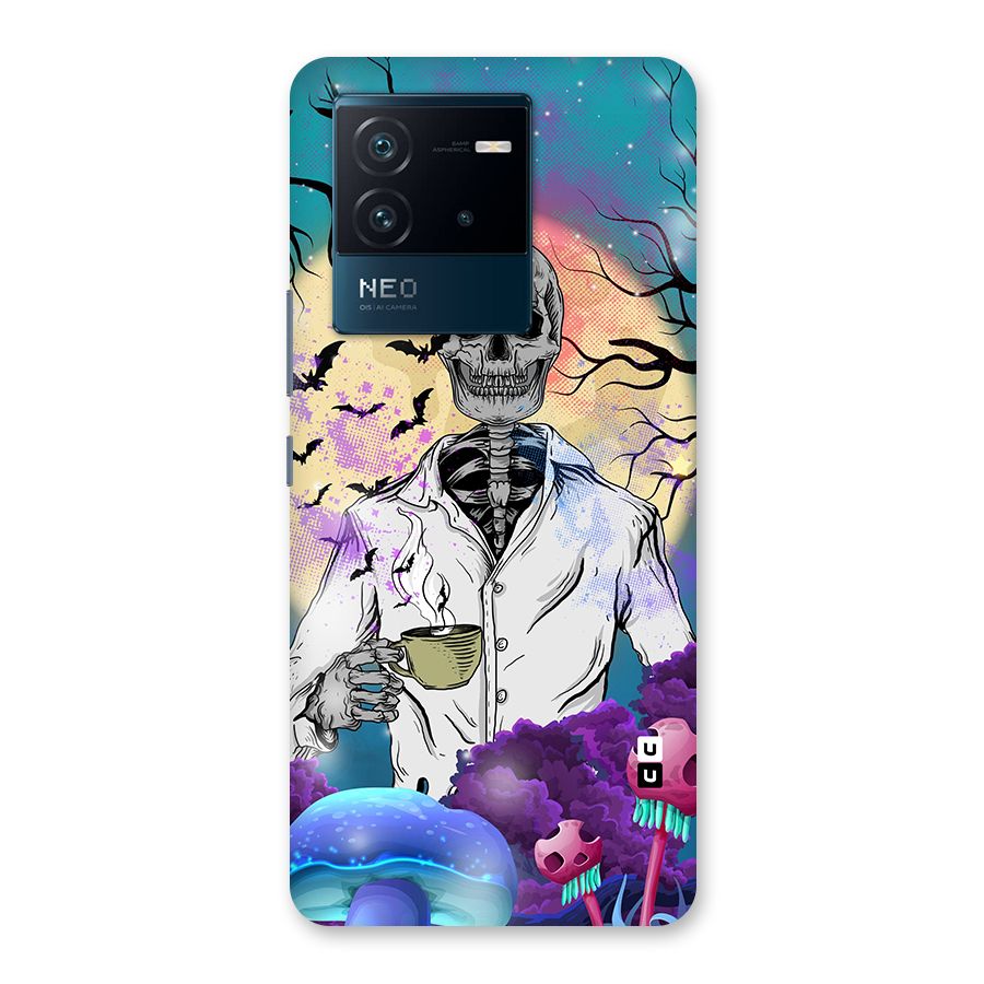 Morning Tea Skull Back Case for Vivo iQOO Neo 6 5G