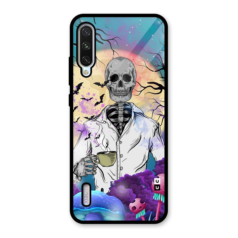 Morning Tea Skull Glass Back Case for Mi A3