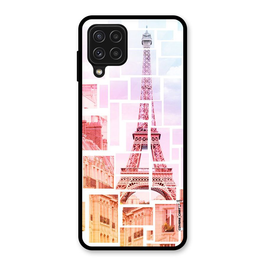Mosiac City Glass Back Case for Galaxy A22 4G