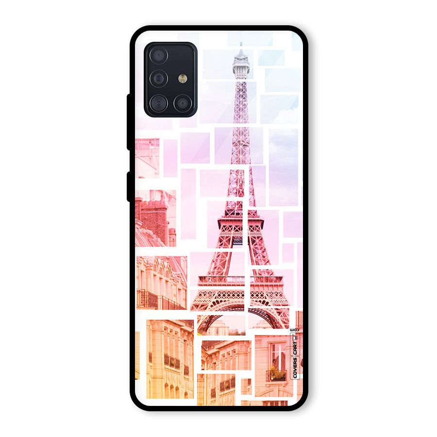 Mosiac City Glass Back Case for Galaxy A51