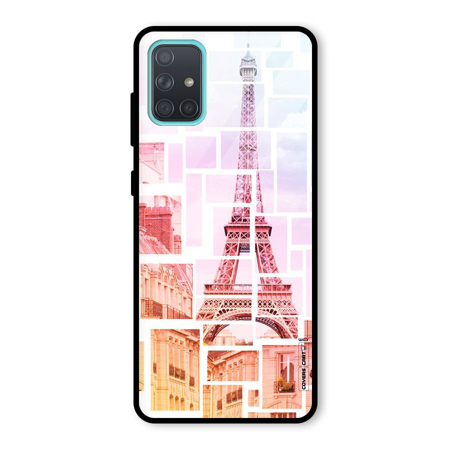 Mosiac City Glass Back Case for Galaxy A71