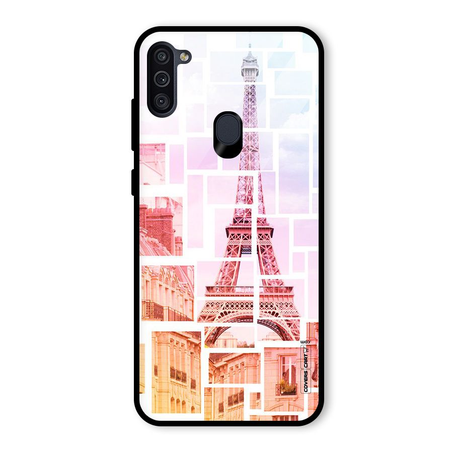 Mosiac City Glass Back Case for Galaxy M11