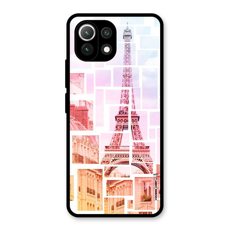 Mosiac City Glass Back Case for Mi 11 Lite