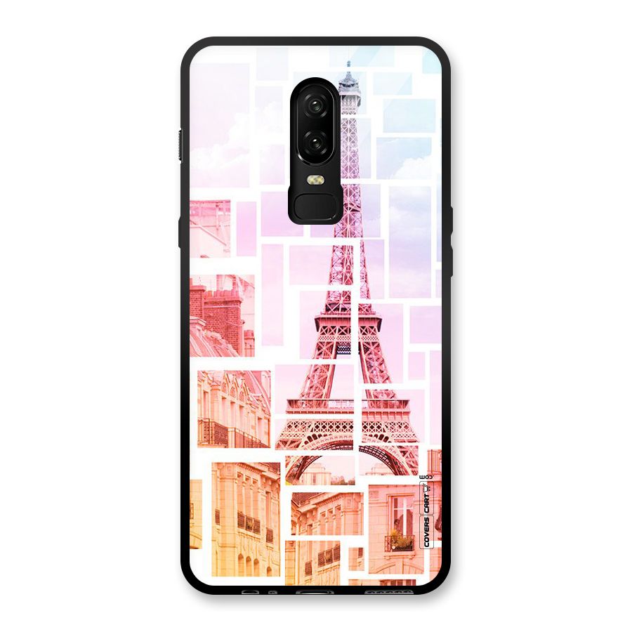 Mosiac City Glass Back Case for OnePlus 6