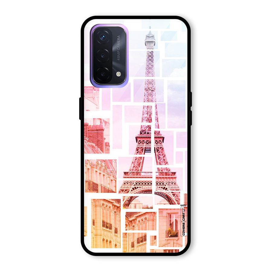 Mosiac City Glass Back Case for Oppo A74 5G