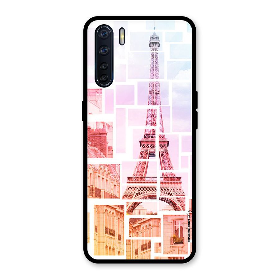 Mosiac City Glass Back Case for Oppo F15