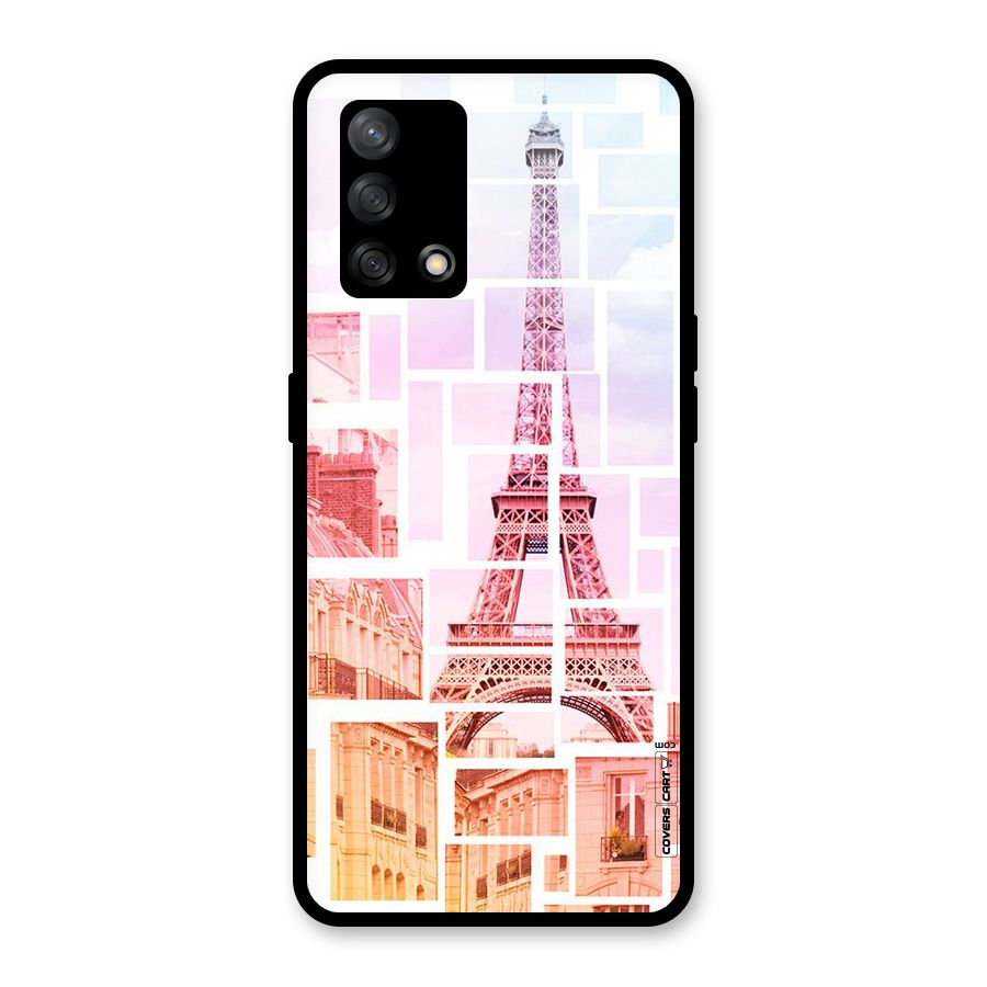Mosiac City Glass Back Case for Oppo F19