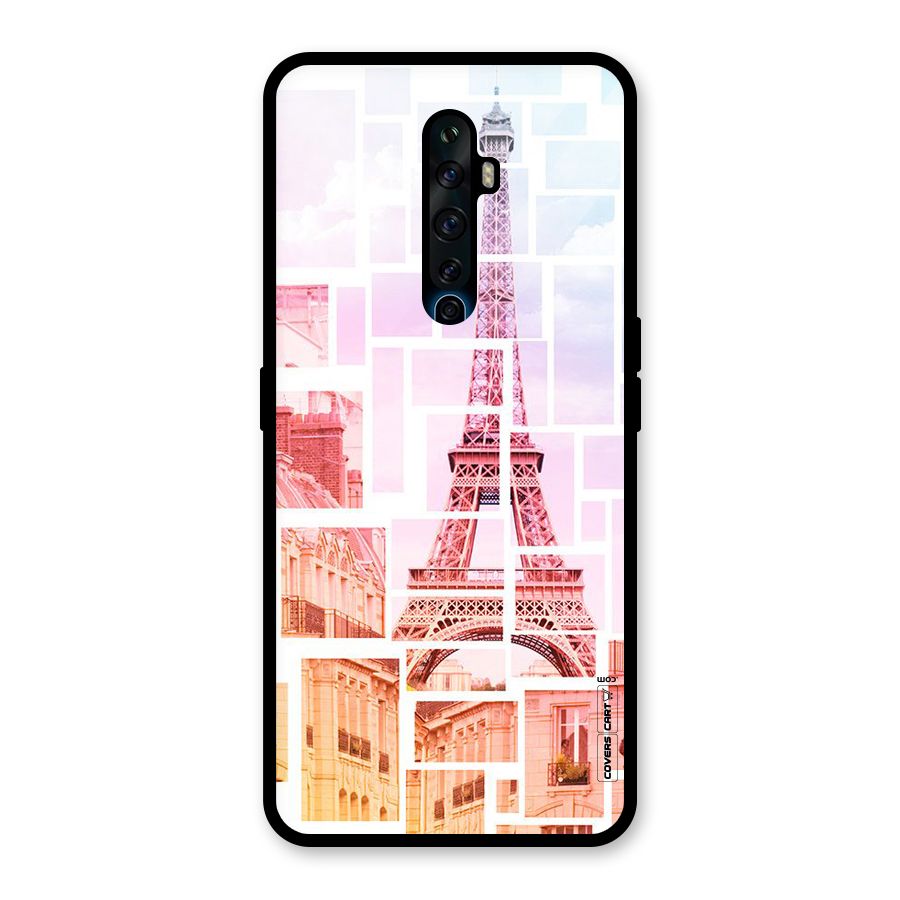 Mosiac City Glass Back Case for Oppo Reno2 F