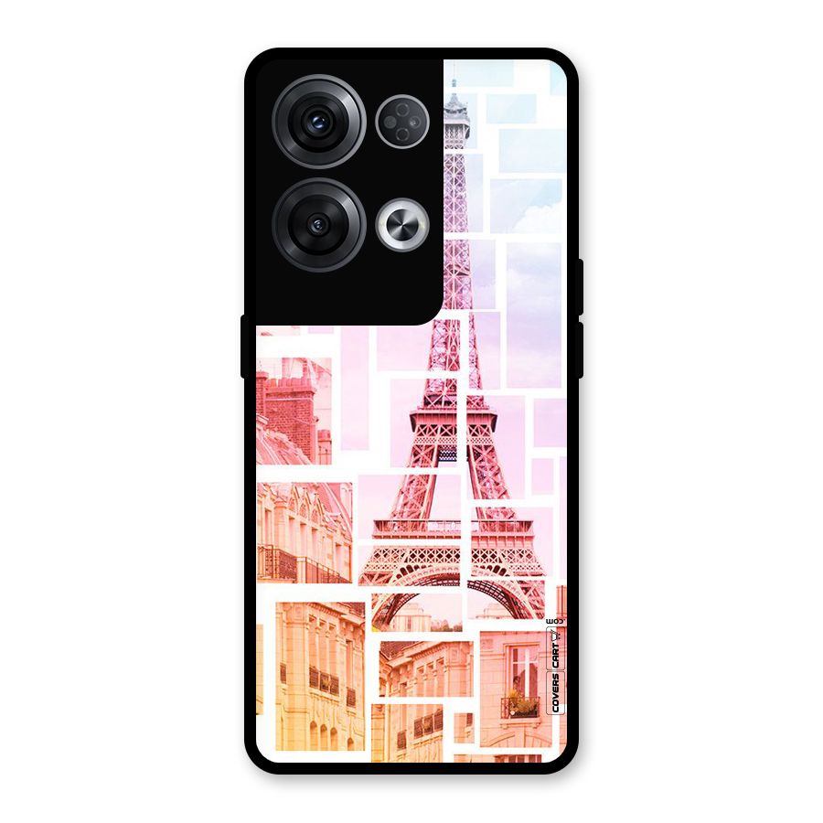 Mosiac City Glass Back Case for Oppo Reno8 Pro 5G