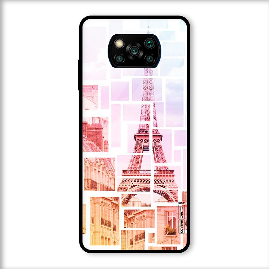 Mosiac City Glass Back Case for Poco X3