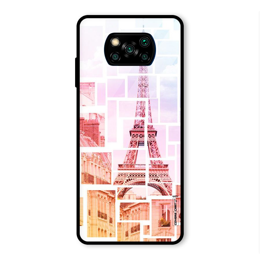 Mosiac City Glass Back Case for Poco X3 Pro