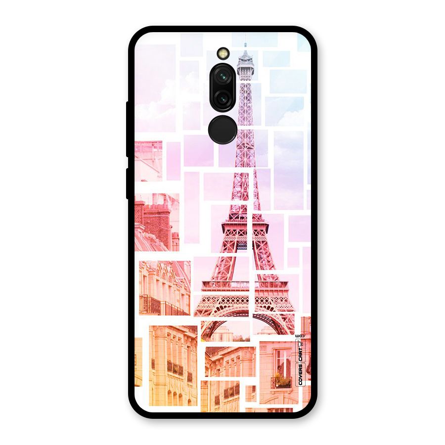 Mosiac City Glass Back Case for Redmi 8