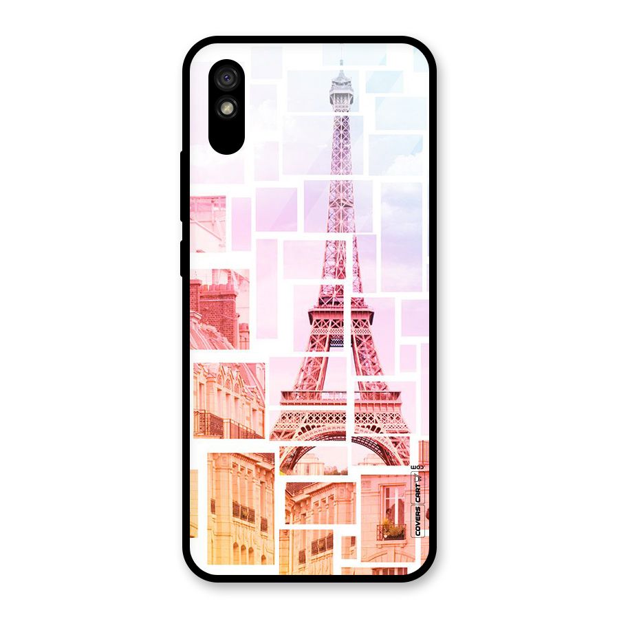 Mosiac City Glass Back Case for Redmi 9i