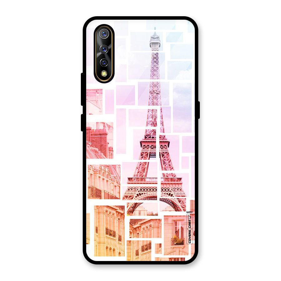 Mosiac City Glass Back Case for Vivo S1
