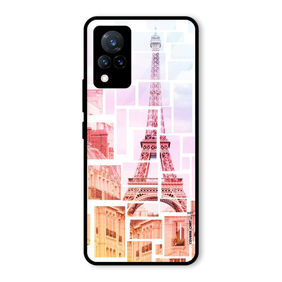 Mosiac City Glass Back Case for Vivo V21 5G
