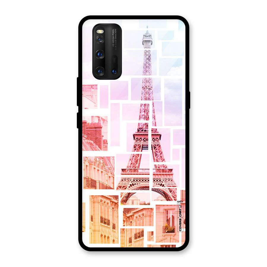 Mosiac City Glass Back Case for Vivo iQOO 3