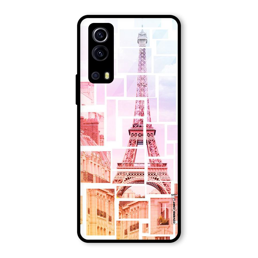 Mosiac City Glass Back Case for Vivo iQOO Z3