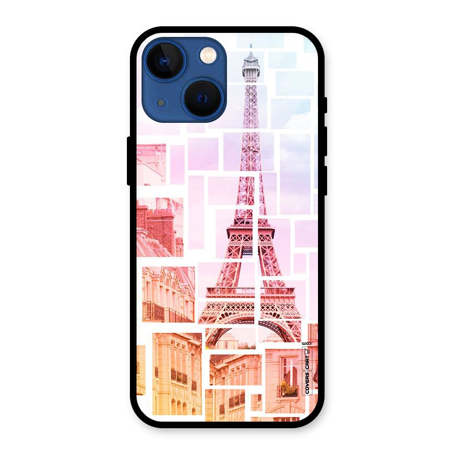 Mosiac City Glass Back Case for iPhone 13 Mini