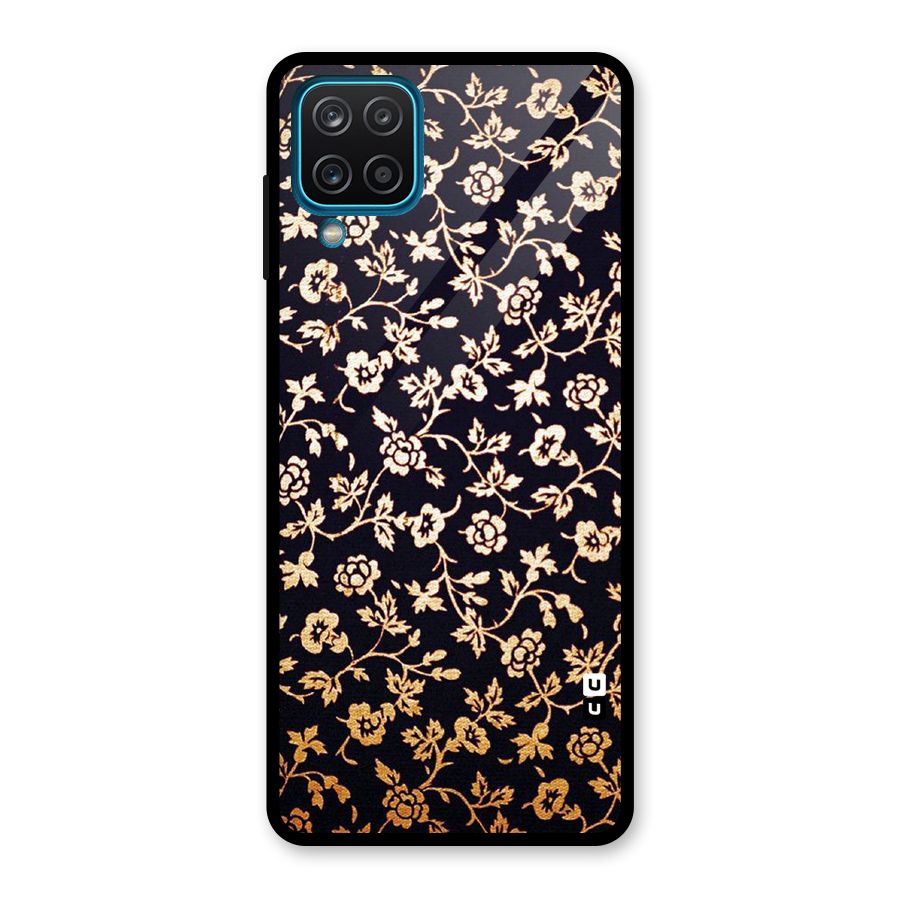 Most Beautiful Floral Glass Back Case for Galaxy A12