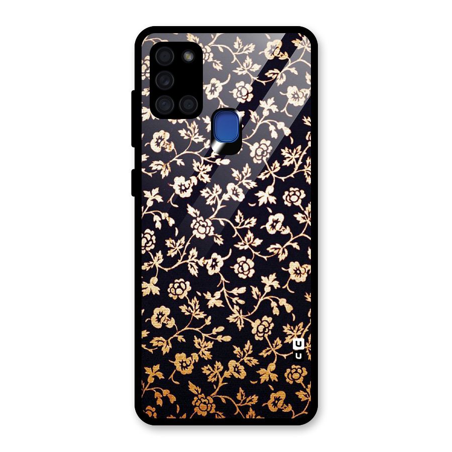 Most Beautiful Floral Glass Back Case for Galaxy A21s