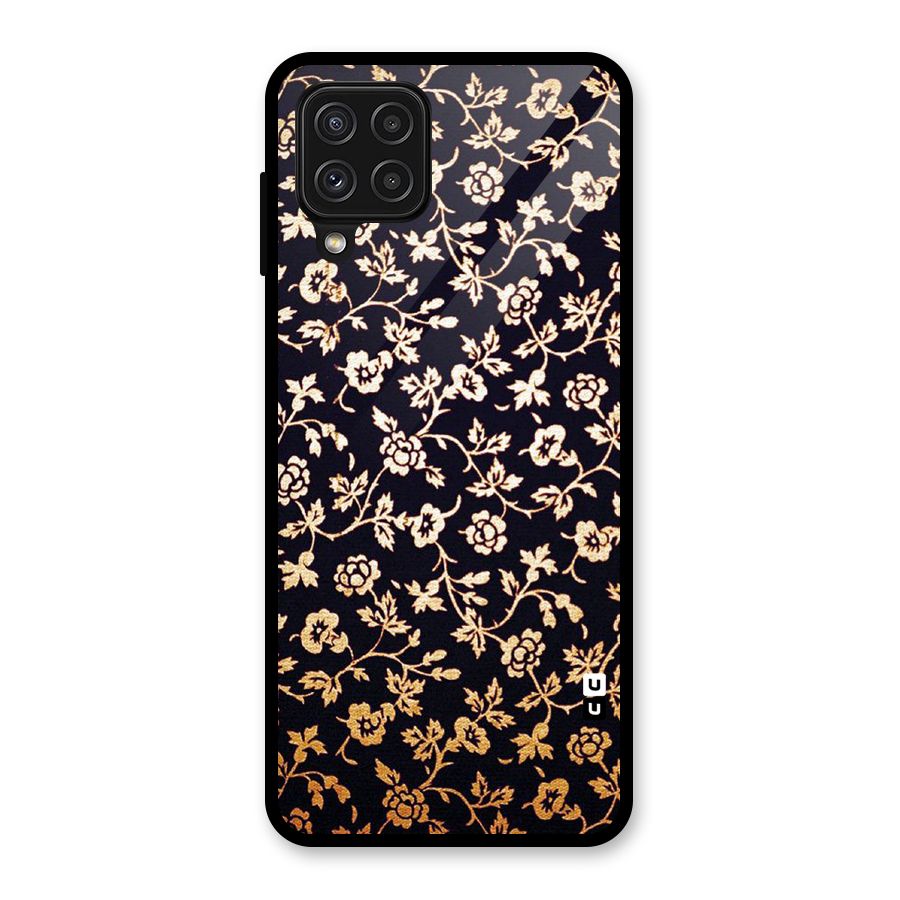 Most Beautiful Floral Glass Back Case for Galaxy A22 4G