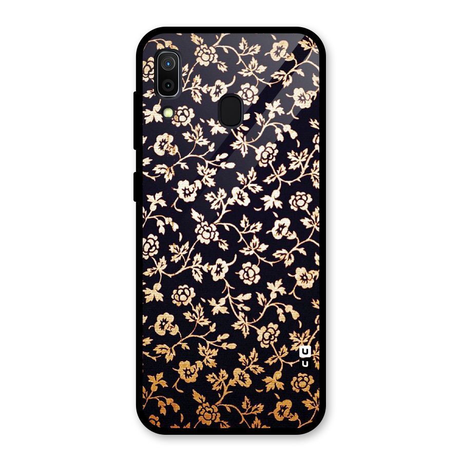 Most Beautiful Floral Glass Back Case for Galaxy A30