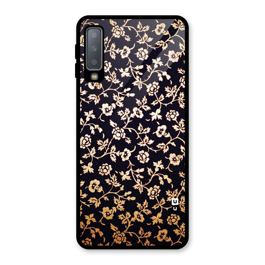 Most Beautiful Floral Glass Back Case for Galaxy A7 (2018)
