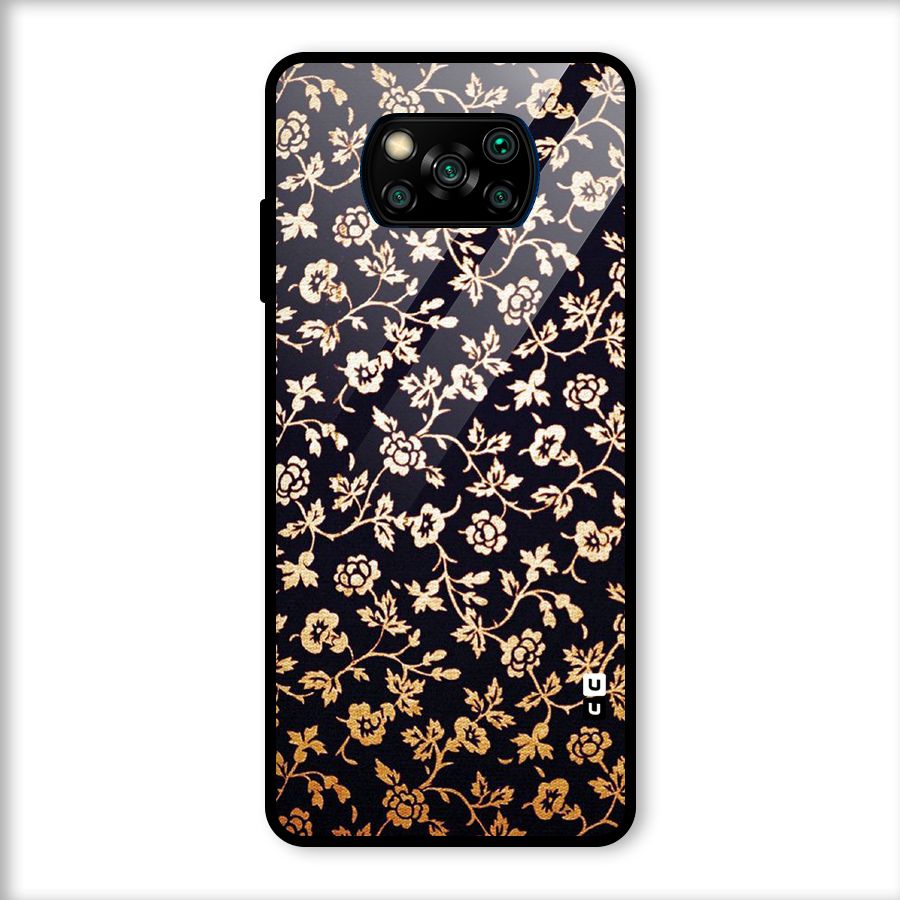 Most Beautiful Floral Glass Back Case for Poco X3