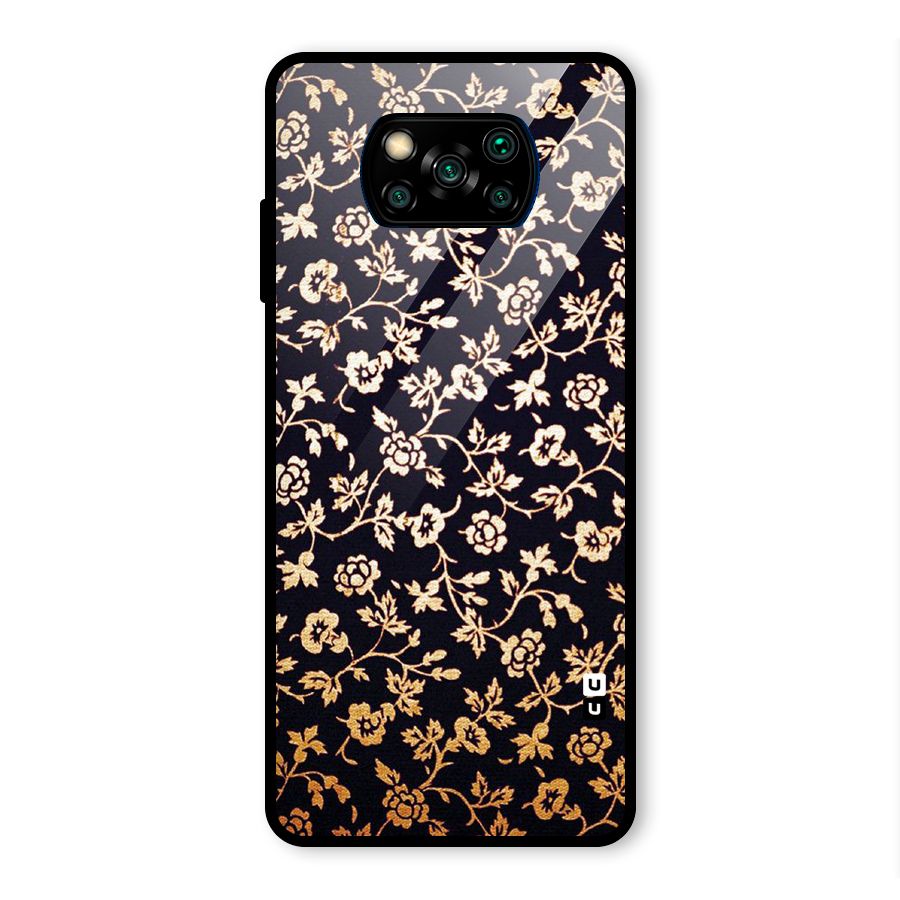 Most Beautiful Floral Glass Back Case for Poco X3 Pro