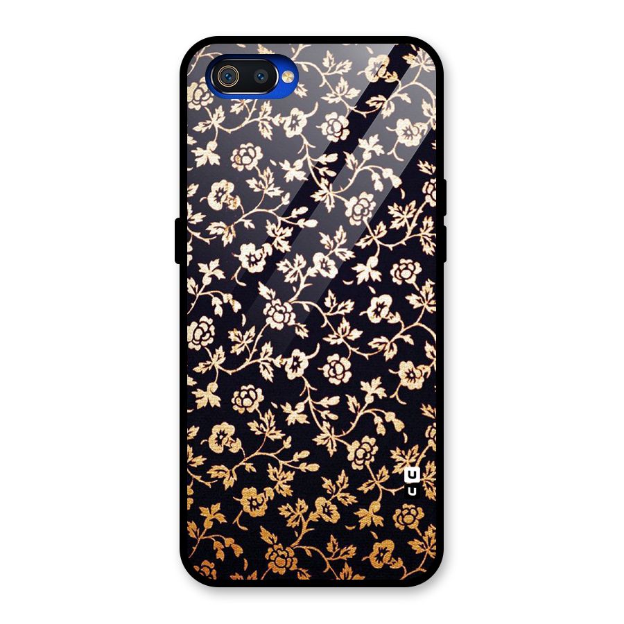 Most Beautiful Floral Glass Back Case for Realme C2