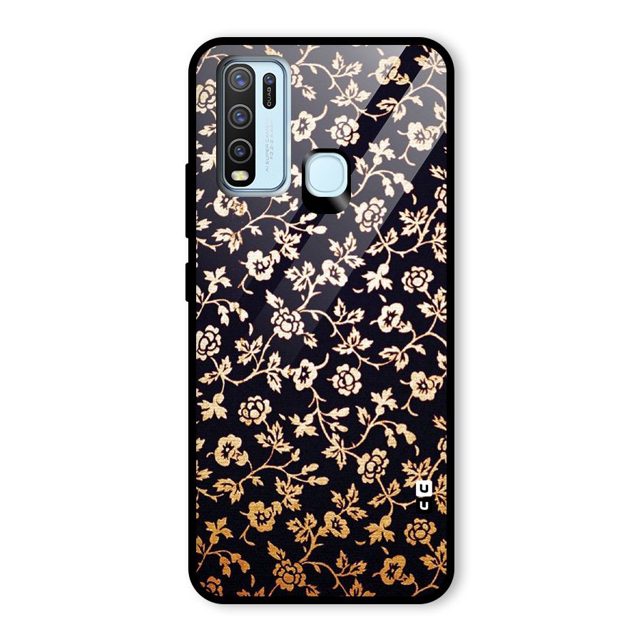 Most Beautiful Floral Glass Back Case for Vivo Y30