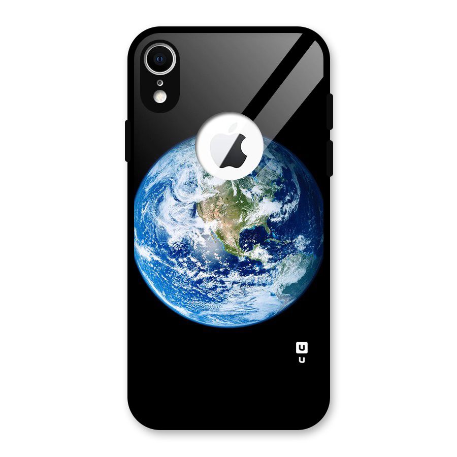 Mother Earth Glass Back Case for iPhone XR Logo Cut