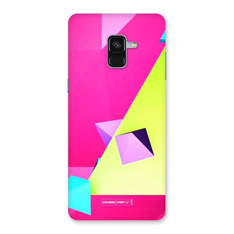 Motion Triangles Back Case for Galaxy A8 Plus