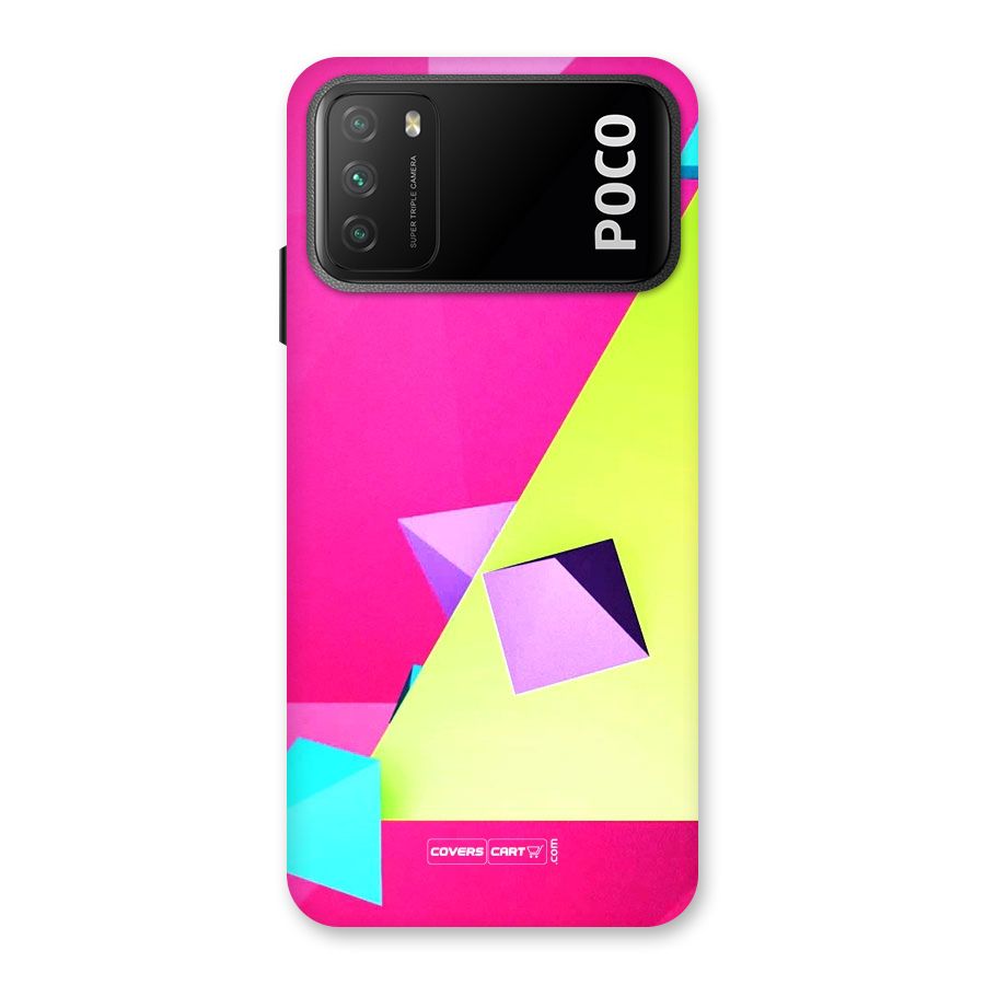 Motion Triangles Back Case for Poco M3