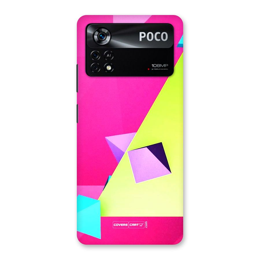 Motion Triangles Back Case for Poco X4 Pro 5G
