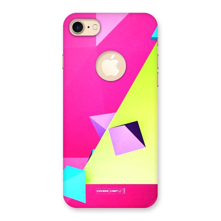 Motion Triangles Back Case for iPhone 7 Logo Cut