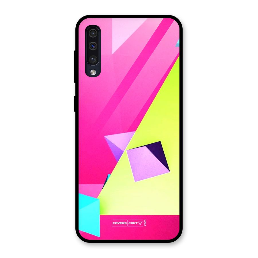 Motion Triangles Glass Back Case for Galaxy A30s
